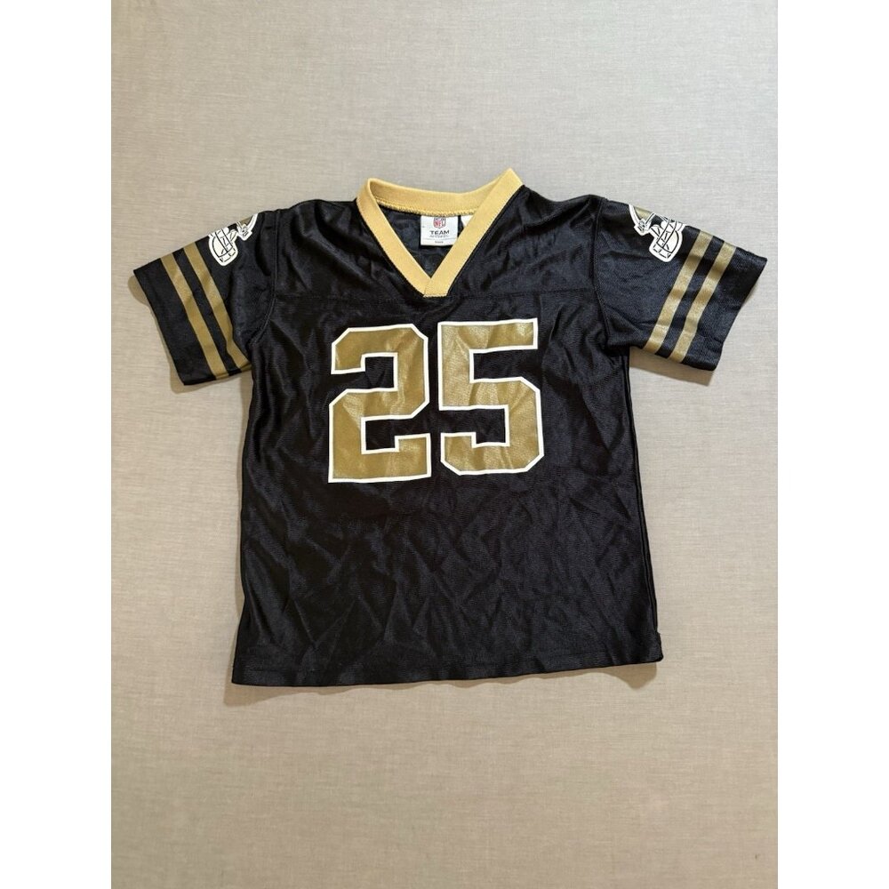 Reggie Bush New Orleans Saints NFL Jersey Boys Large Black  Short Sleeve Youth.‎